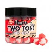Бойлы плавающие Dynamite Baits Two Tone Fluro Pop-Ups Strawberry & Сoconut Cream Pop-Ups