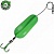 Блесны колеблющиеся MADCAT® A-STATIC INLINE SPOON - 125g - GREEN