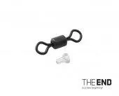 Вертлюг + стопор DELPHIN THE END Carp Swivel Ronnie + Hook Stopper / 20+10шт.